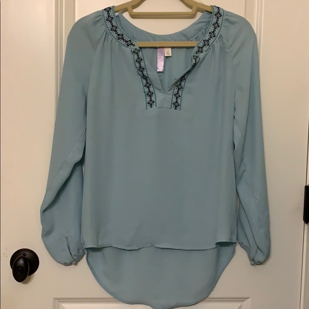 Powder Blue Blouse